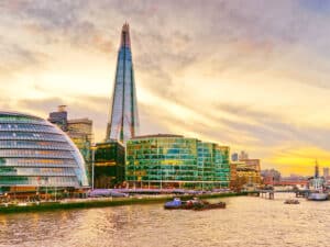 Panorama,Of,London,Skyline,And,River,Thames,At,Sunset.